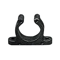 Plastic Support Clip Screwed - Ø1 3/8" (Ø35mm) - Black