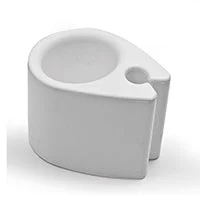 OCEAN CAN HOLDER Clip-On - White - Universal Rail Mount