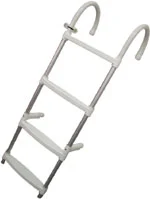 Marine Boarding Ladder 4-Step - Anodized Aluminum 43.3" x 13.8" (1100 x 350mm)