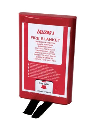 LALIZAS Fire Blanket 47.25" x 70.9" (120x180cm) in PVC Case - Emergency Fire Safety