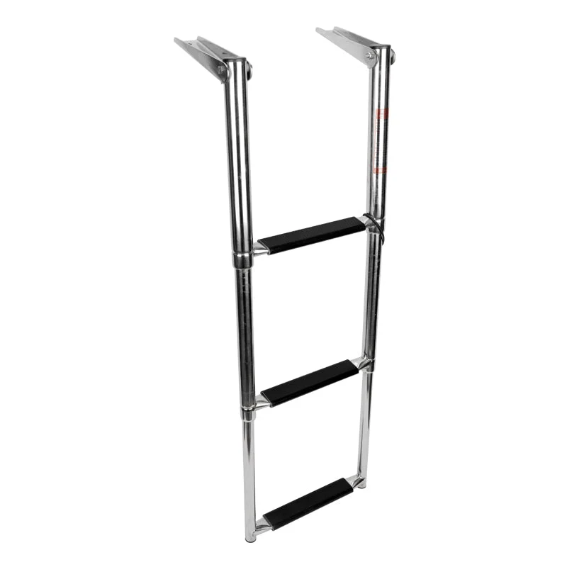 Telescopic Ladder - 3 Steps - Stainless Steel 316 - 34-29/64" x 11-27/64" (875mm x 290mm)