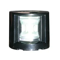 FOS LED 12 Stern Light 135° Deck Mounted Black Housing 12-15V - White LED 2nm