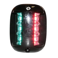 FOS LED 20 Bi-Colour Navigation Light Black Housing 12-24V - Red/Green LED