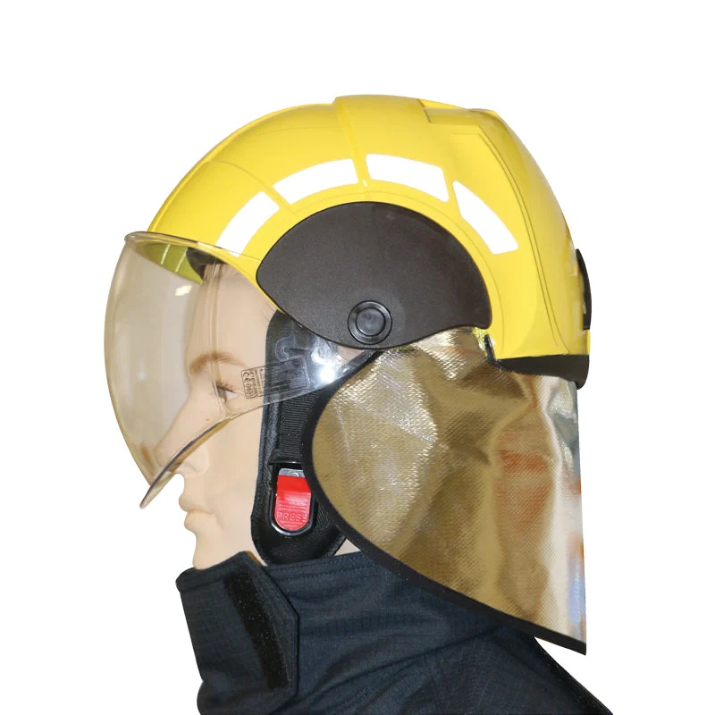 Fireman's Helmet SOLAS/MED Certified - Professional Marine Firefighting Helmet