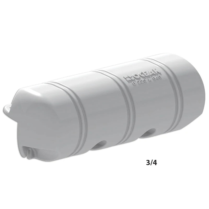 OCEAN Dock Fender 8-21/32 x 25-13/64" (220x640mm) 3/4 Foam Filled White - Premium Marine Fender