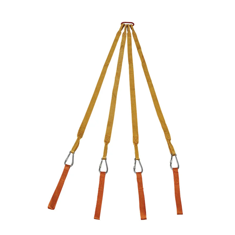 Four Point Bridle for Basket Stretcher - Heavy-Duty Lifting Harness