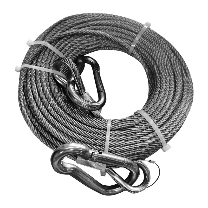 Lifeline Fireproof with Hook 13/64" x 98.42ft (5mm x 30m) - SOLAS/MED Certified