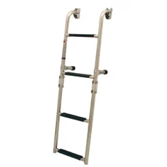Foldable Transom Ladder - 1+2 Steps (3 Steps) - Stainless Steel 316 - 90° - 596mm x 257mm (23-1/2" x 10-1/8")