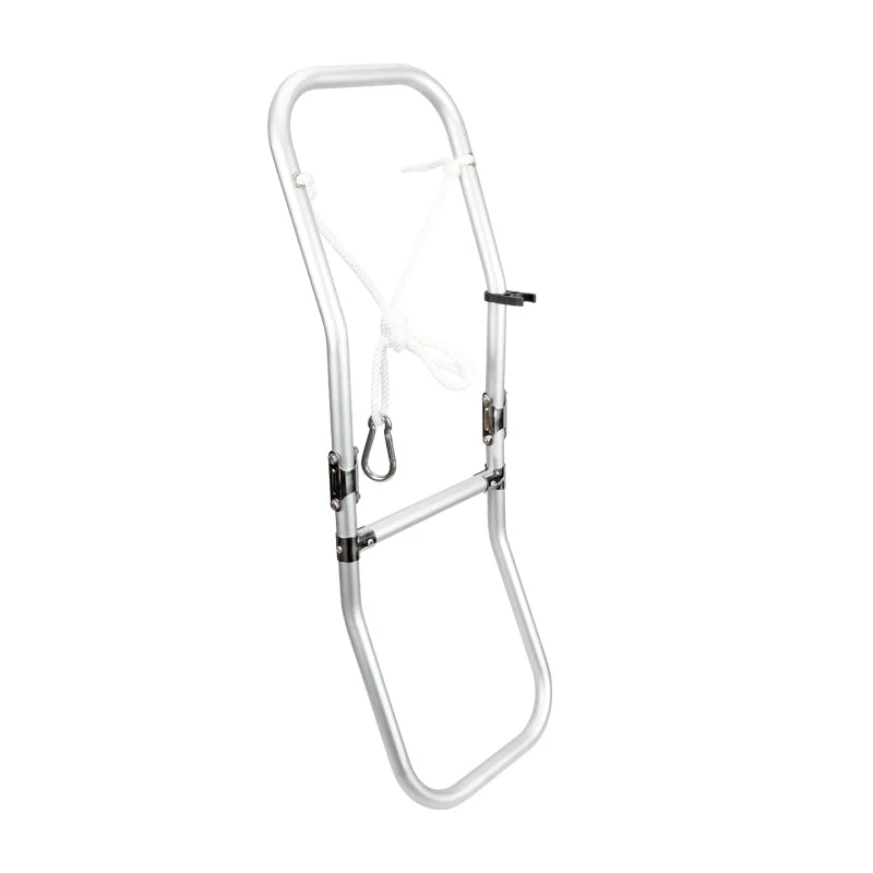 Foldable Ladder for Inflatable Boats - 2 Steps - Aluminum - 894mm x 265mm (35-1/4" x 10-7/16")