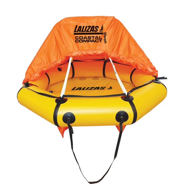LALIZAS COASTAL COMPACT Life Raft - 4 Person - with Canopy - ISO 9650-2 - Valise