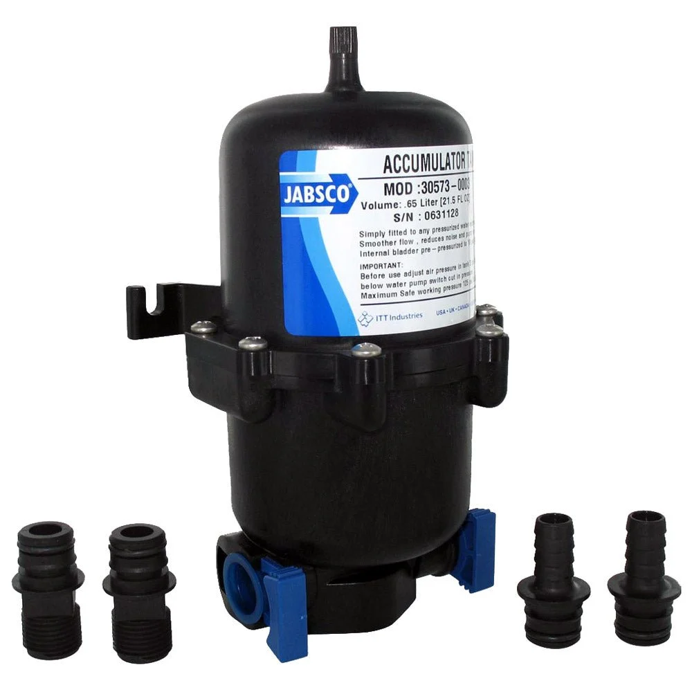 Jabsco .65L Mini Accumulator Tank w/Internal Bladder – Marine Electrical Replacement Part
