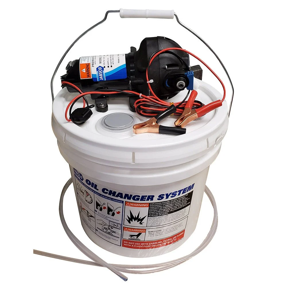 Jabsco DIY Oil Change System w/Pump & 3.5 Gallon Bucket – Boat Pump & Plumbing Part