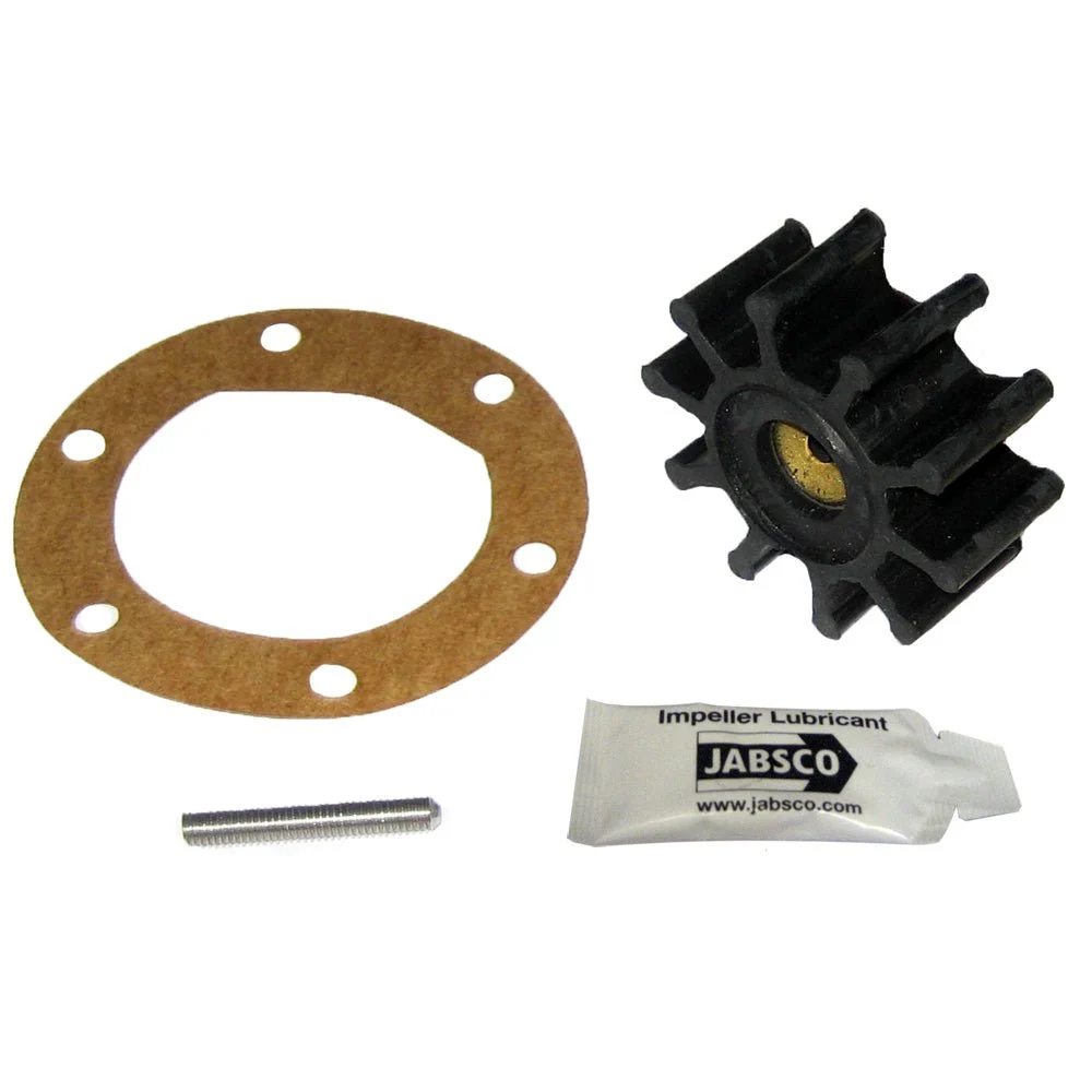 Jabsco Impeller Kit - 10 Blade - Neoprene - 2" Diameter x 7/8"W Pin Drive Insert – Marine Engine Cooling Replacement Part