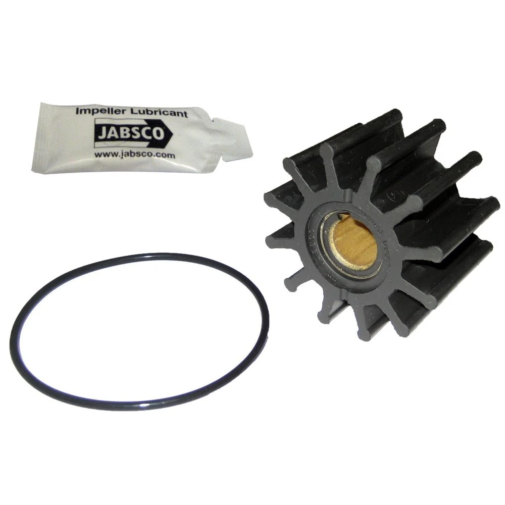 Jabsco Impeller Kit - 12 Blade - Neoprene - 2-9/16" Diameter – Marine Engine Cooling Replacement Part