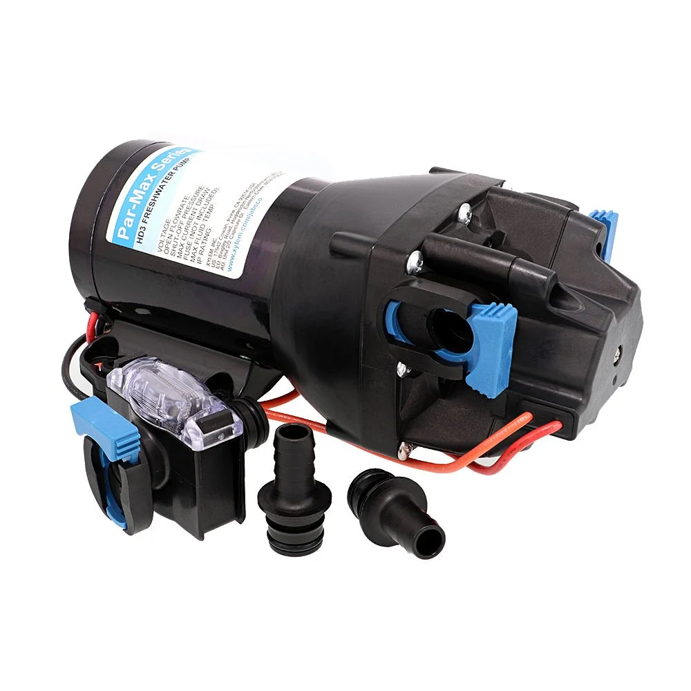 Jabsco Par-Max HD3 Heavy Duty Water Pressure Pump - 12V - 3 GPM - 40 PSI – Marine Boat Replacement Part