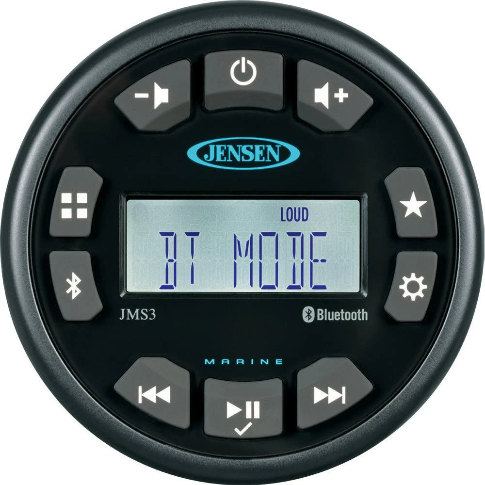 Jensen JMS3RTL Stereo w/AM/FM/BT - Single Zone – Marine Electrical Replacement Part