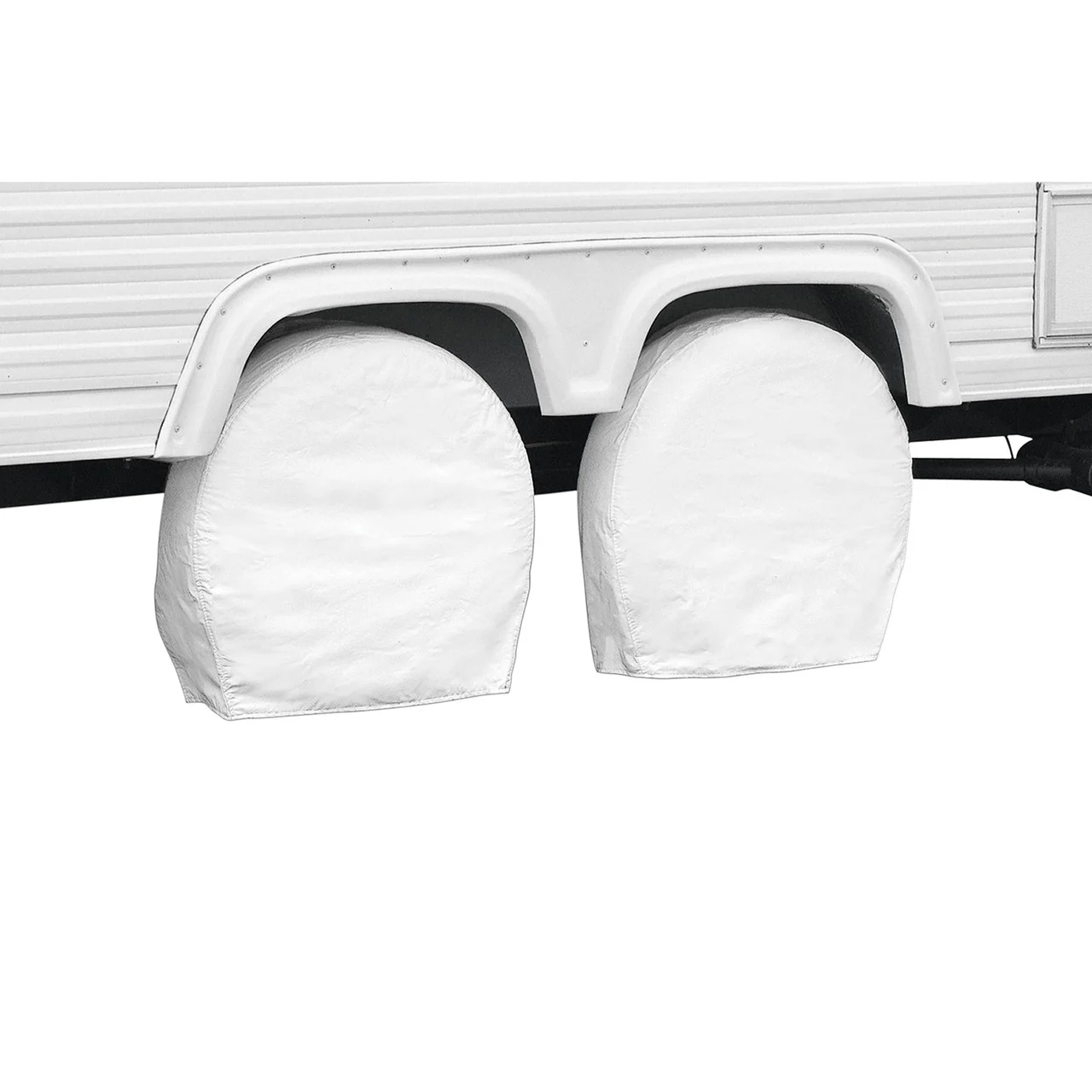 Classic Accessories 76240 Over Drive Rv Wheel Cover - 24" To 27" Diameter X 8.5" Width, White - 76240