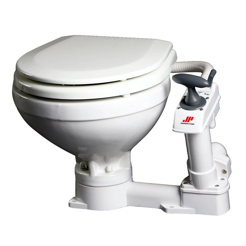 Johnson Pump Compact Manual Toilet – Marine Boat Replacement Part