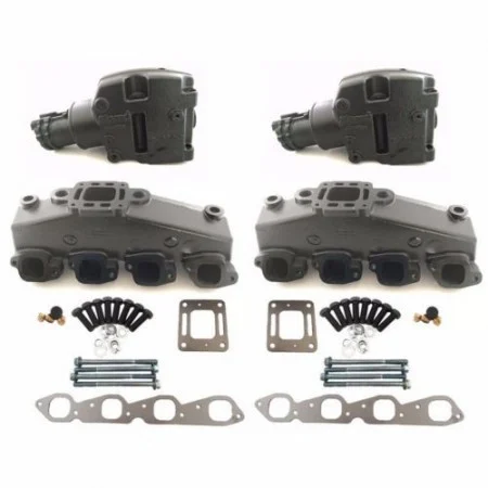 Sierra MerCruiser 7.4 454 502 Exhaust Manifold & Riser Kit 18-1957-1 18-1957-2 18-1976-2