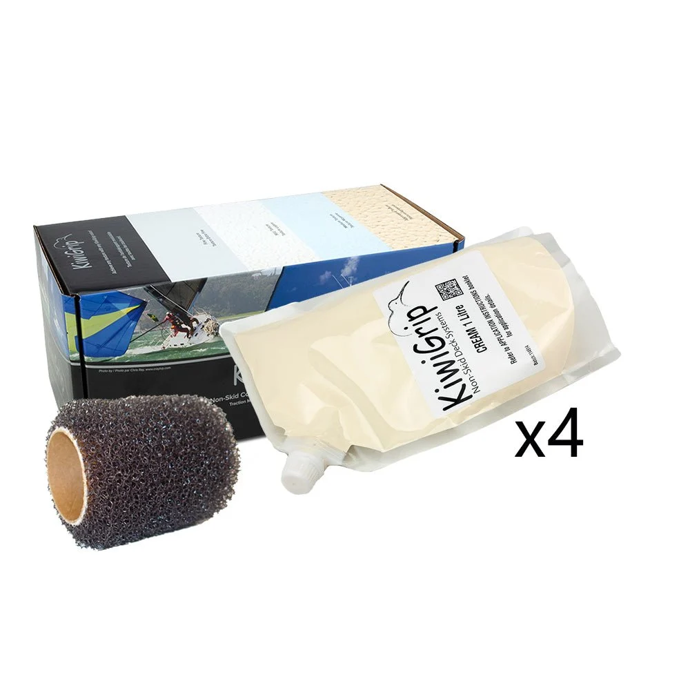 KiwiGrip 4 - 1 Liter Pouches - Cream w/4" Roller – Marine Boat Replacement Part