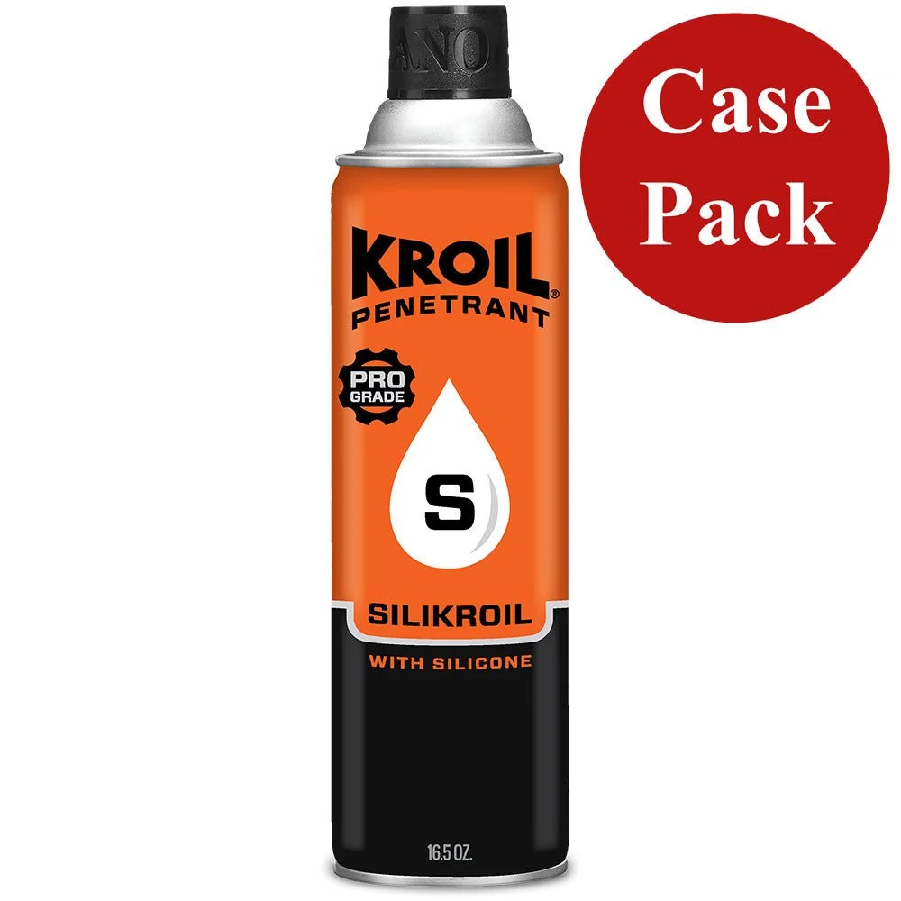 Kroil Silikroil Penetrant - Aerosol - 16.5oz Can with Silicone *Case of 12 – Marine Boat Replacement Part