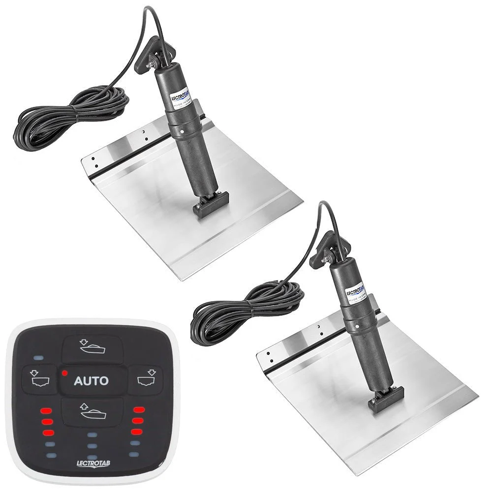 Lectrotab XKA Aluminum Alloy Trim Tab Kit w/ALC-1 Control - 12 x 24 – Marine Boat Replacement Part