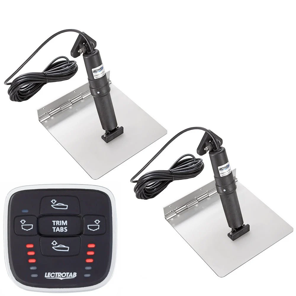 Lectrotab XKA Stainless Steel Trim Tab Kit w/MLC-1 Control - 12 x 24 – Marine Boat Replacement Part