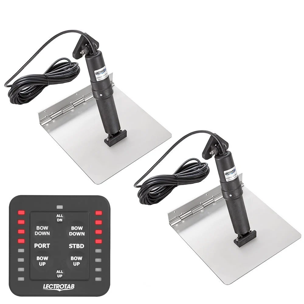 Lectrotab XKA Stainless Steel Trim Tab Kit w/One-Touch Control - 12 x 9 – Marine Boat Replacement Part