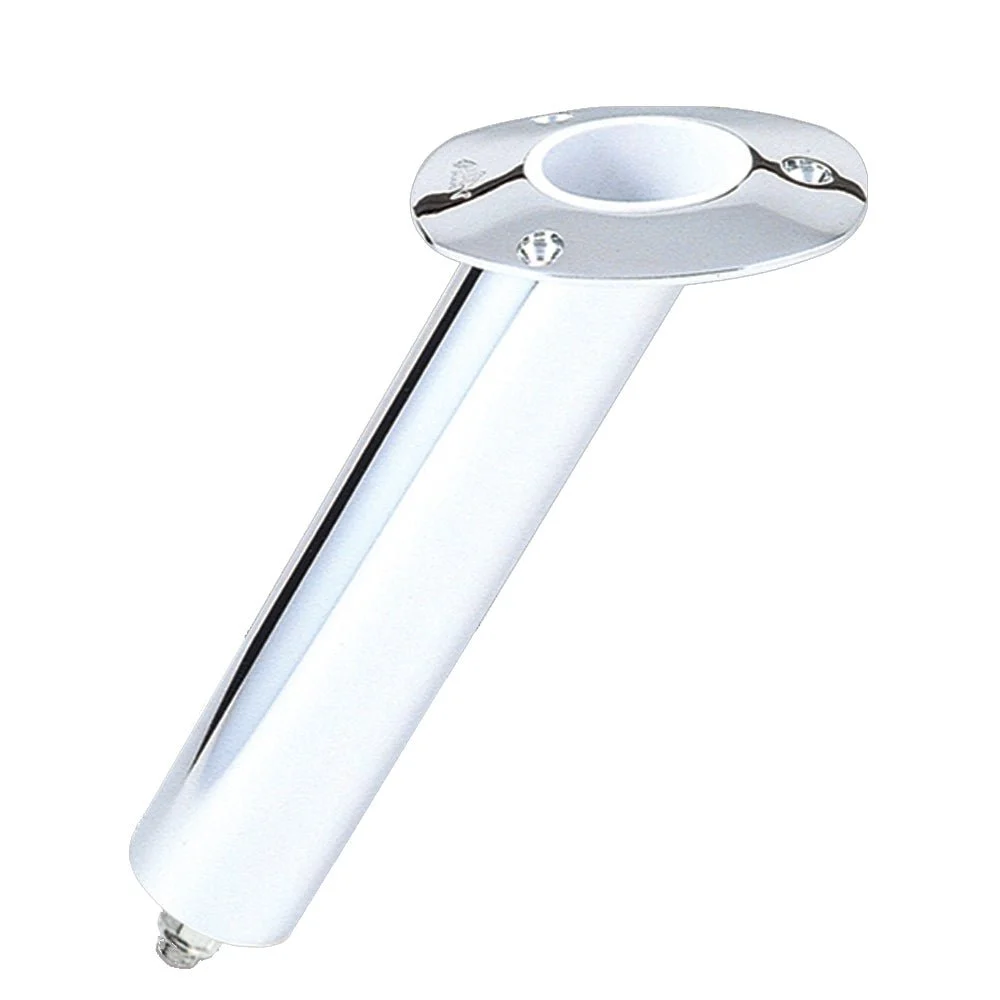 Lee's Tackle Lee's 30° Stainless Steel Swivel Base Flush Mount Rod Holder - Medium - 2" OD X 6.5" Tube f/Sma – Marine Boat Replacement Part