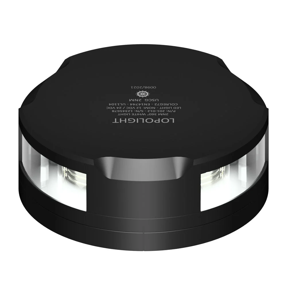 Lopolight 360-Degree Anchor Light - 2NM - Black Housing w/FB Base – Marine Electrical Replacement Part