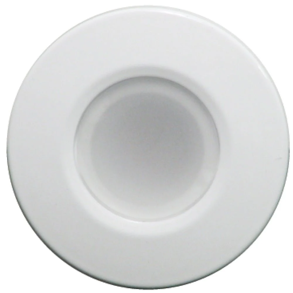Lumitec Orbit - Flush Mount Down Light - White Finish - 2-Color Blue/White Dimming – Marine Boat Replacement Part