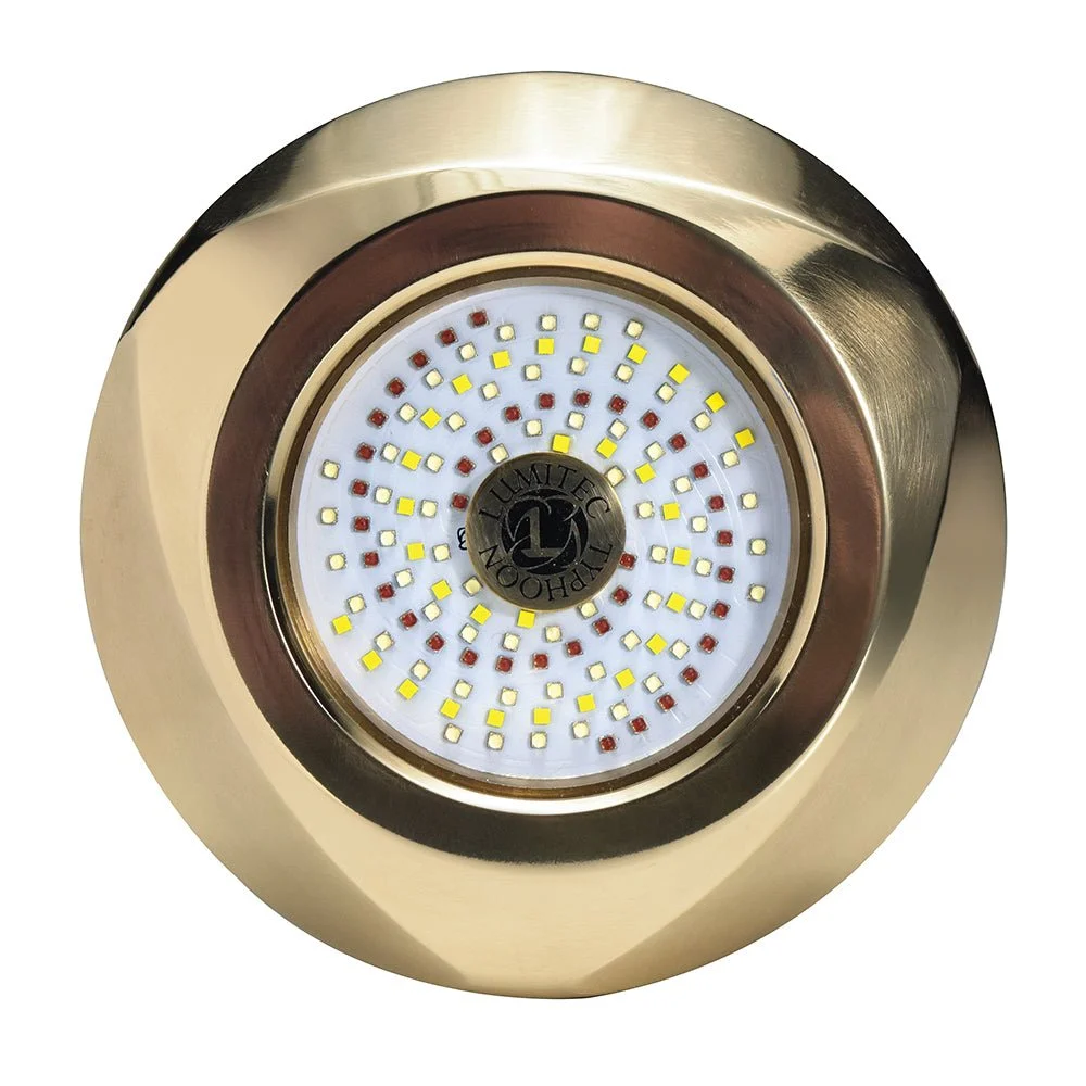 Lumitec SeaBlaze Typhoon Underwater Bronze Thru-Hull LED Light - White/Blue – Marine Electrical Replacement Part