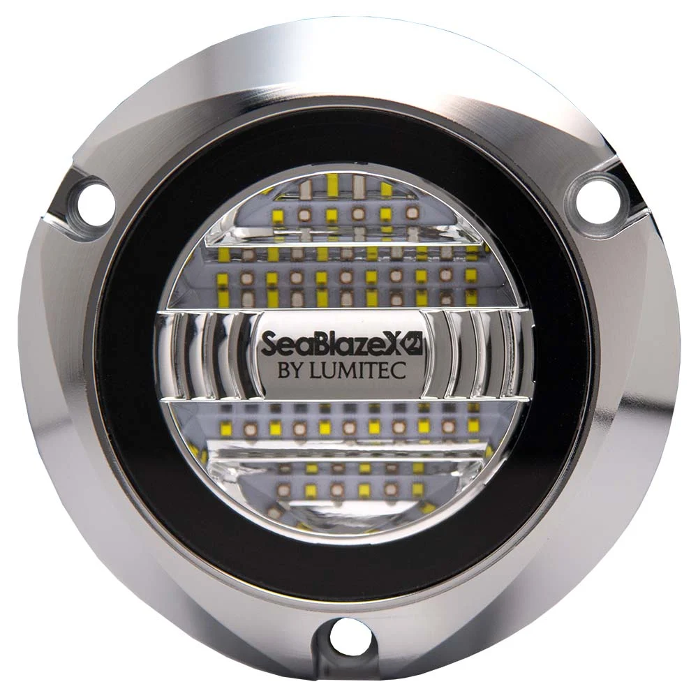 Lumitec SeablazeX2 Spectrum Underwater Light RGBW Polished Housing – Marine Boat Replacement Part