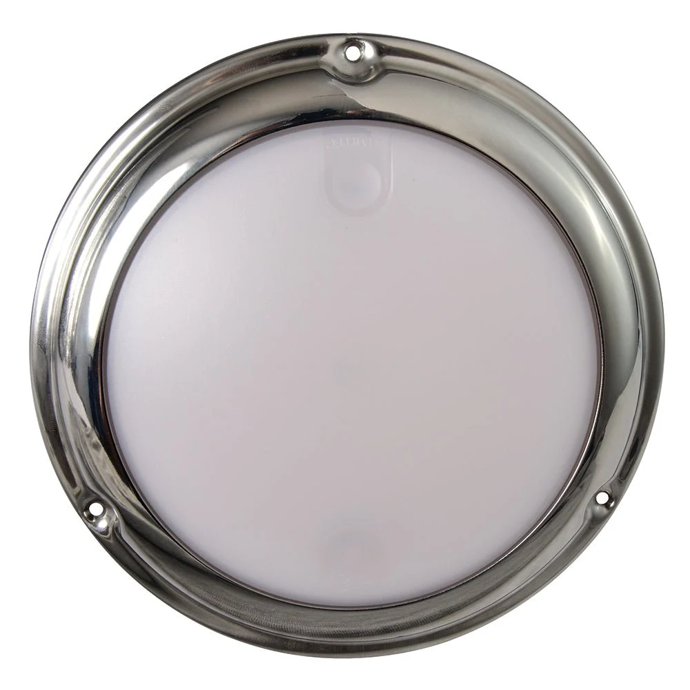 Lumitec TouchDome - Dome Light - Polished SS Finish - 2-Color White/Red Dimming – Marine Boat Replacement Part
