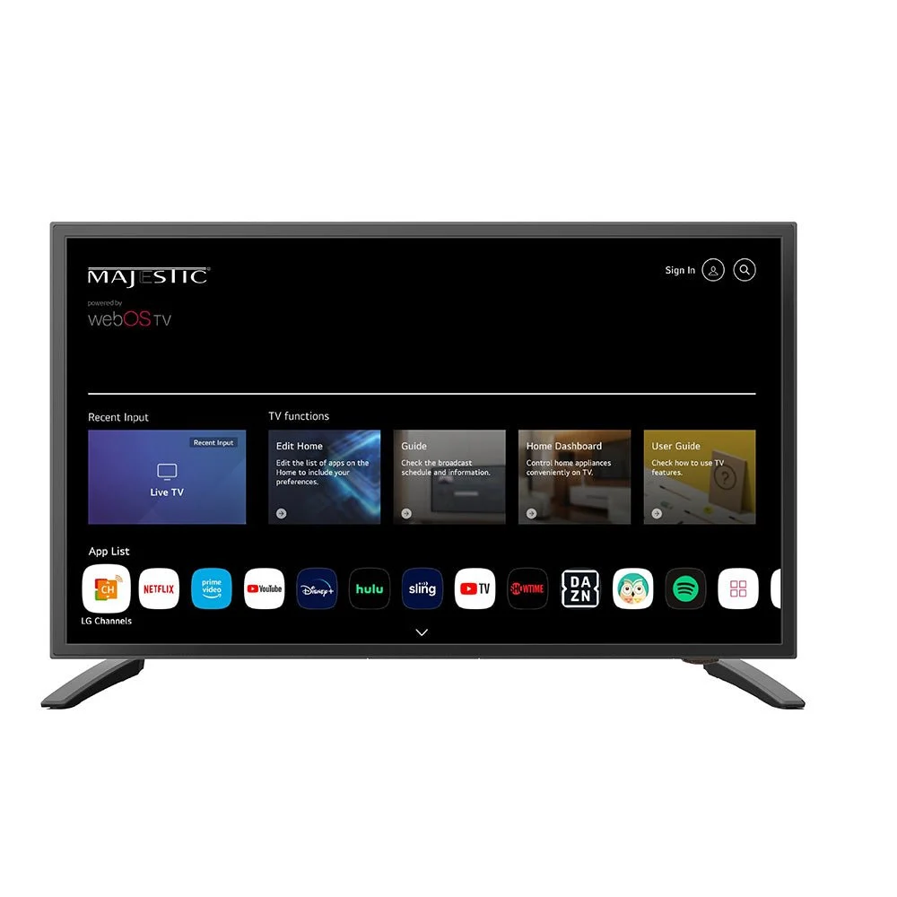 Majestic Global USA Majestic 19" 12V Smart LED TV WebOS, Mirror Cast & Bluetooth - North America Only – Marine Boat Replacement Part