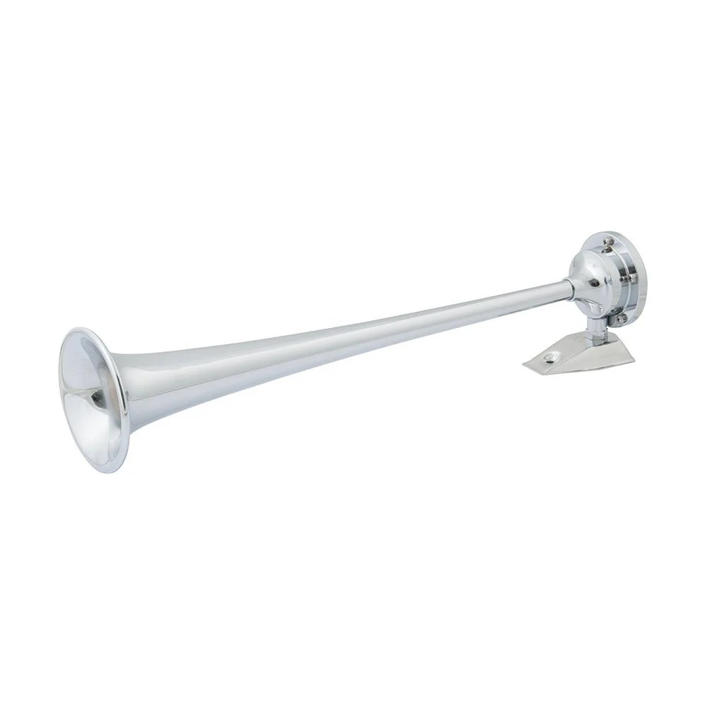 Marinco 12V Chrome Plated Single Trumpet Air Horn – Marine Boat Replacement Part