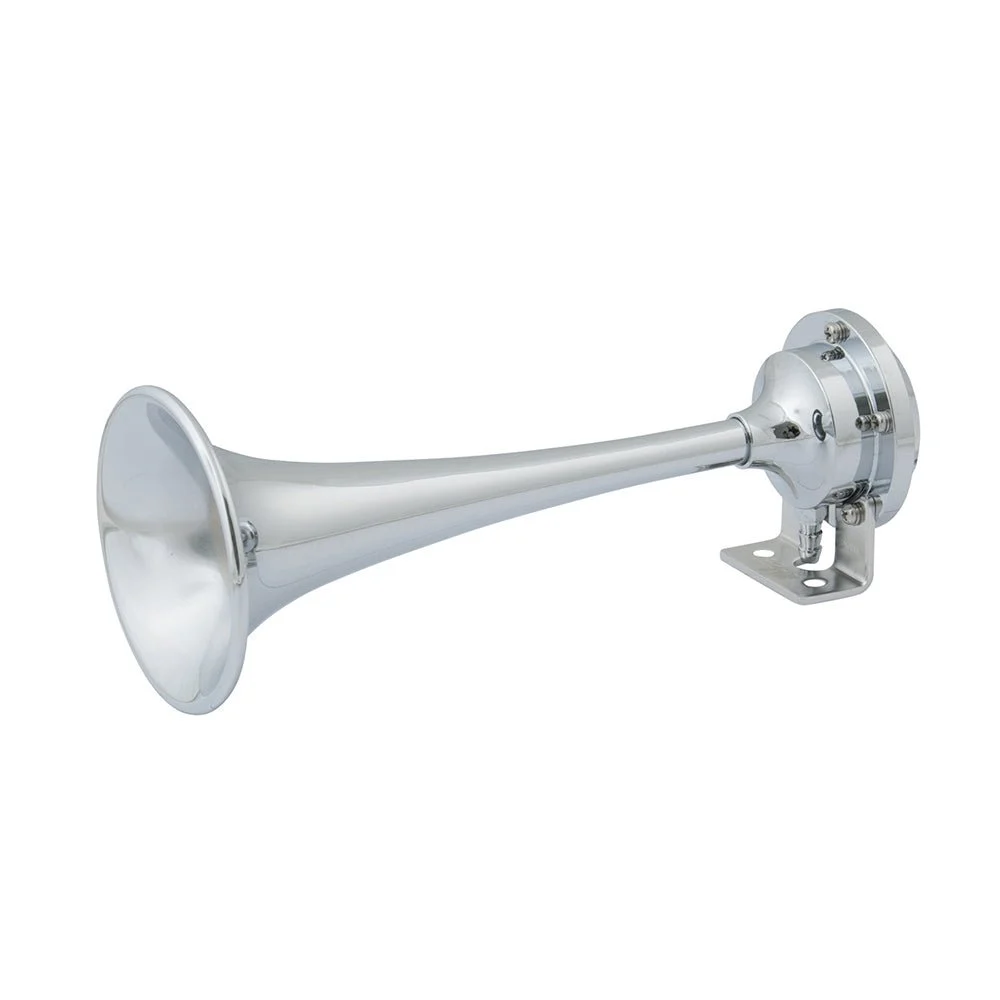 Marinco 12V Chrome Plated Single Trumpet Mini Air Horn – Marine Boat Replacement Part