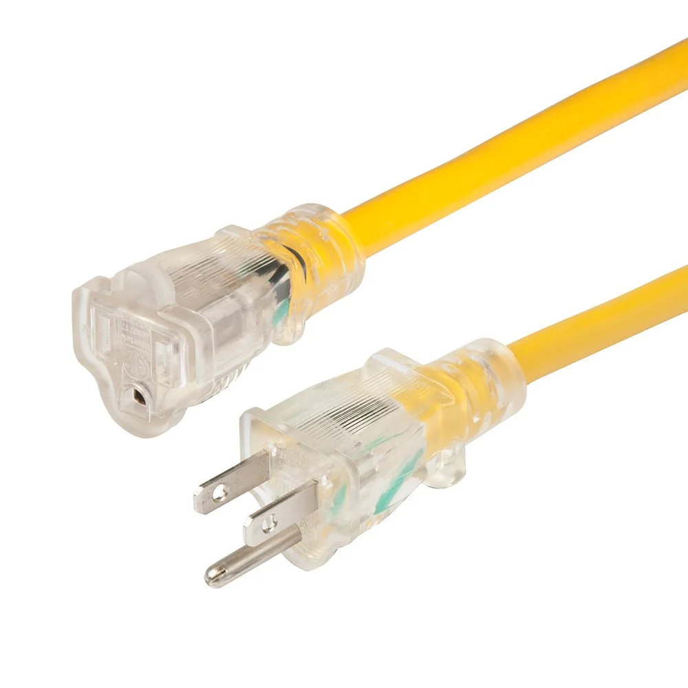 Marinco 14/3 Lighted Extension Cord - Non-Locking - 15A - 25' – Marine Electrical Replacement Part