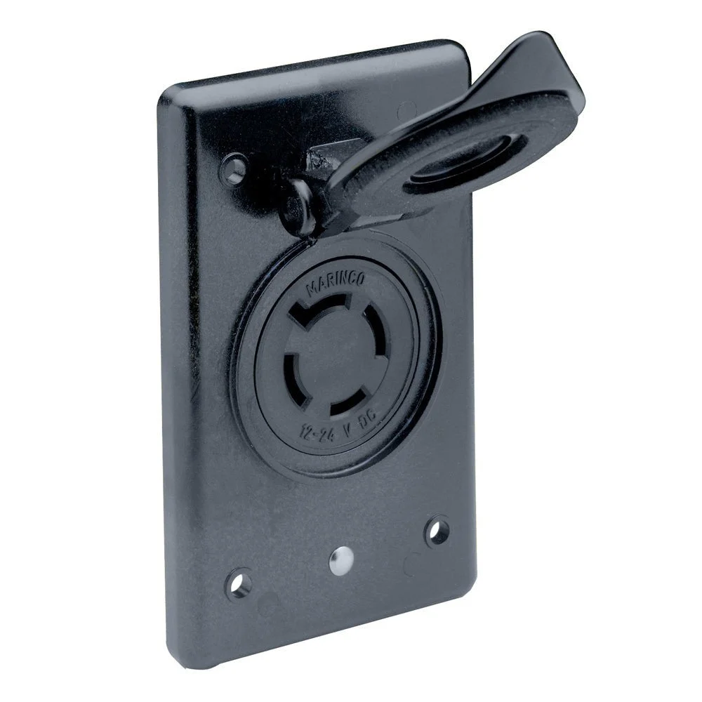 Marinco 2018BR-MB 12/24V Receptacle w/Flip Lid – Marine Boat Replacement Part
