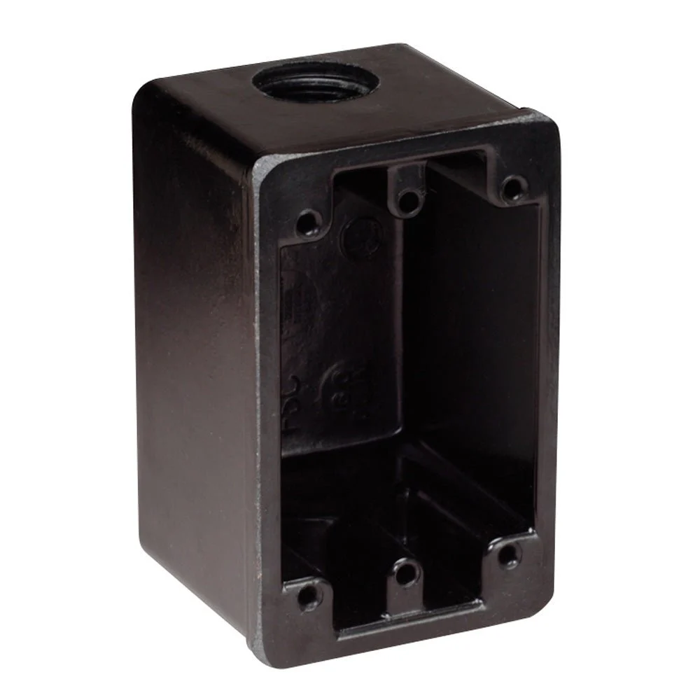 Marinco FS Box Black f/15A, 20A, 30A Receptacles – Marine Electrical Replacement Part