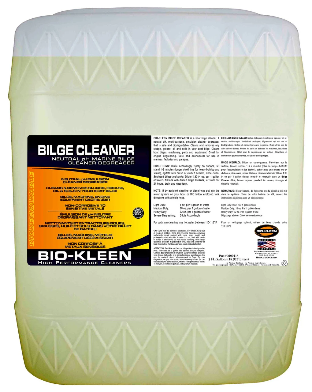 Bio-kleen M00415 Bilge Cleaner - 5 Gallon - M00415