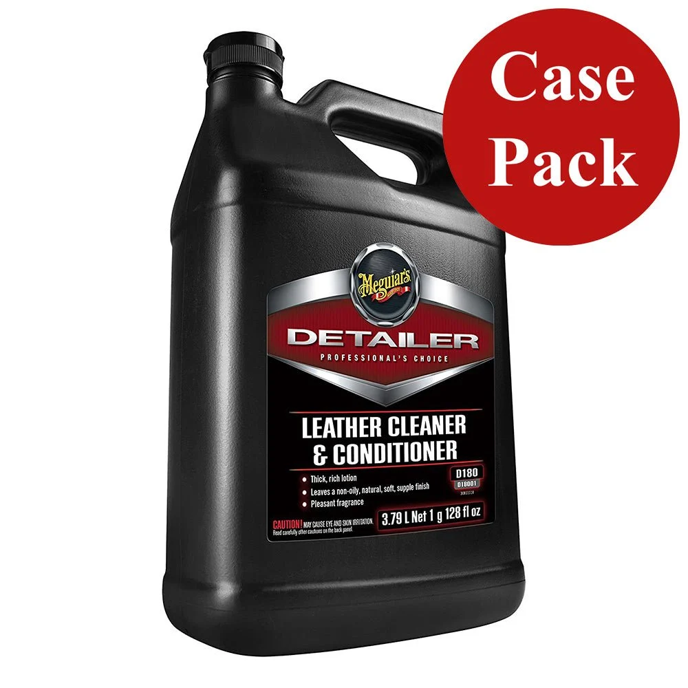 Meguiar's Detailer Leather Cleaner & Conditioner - 1-Gallon *Case of 4* – Marine Boat Replacement Part