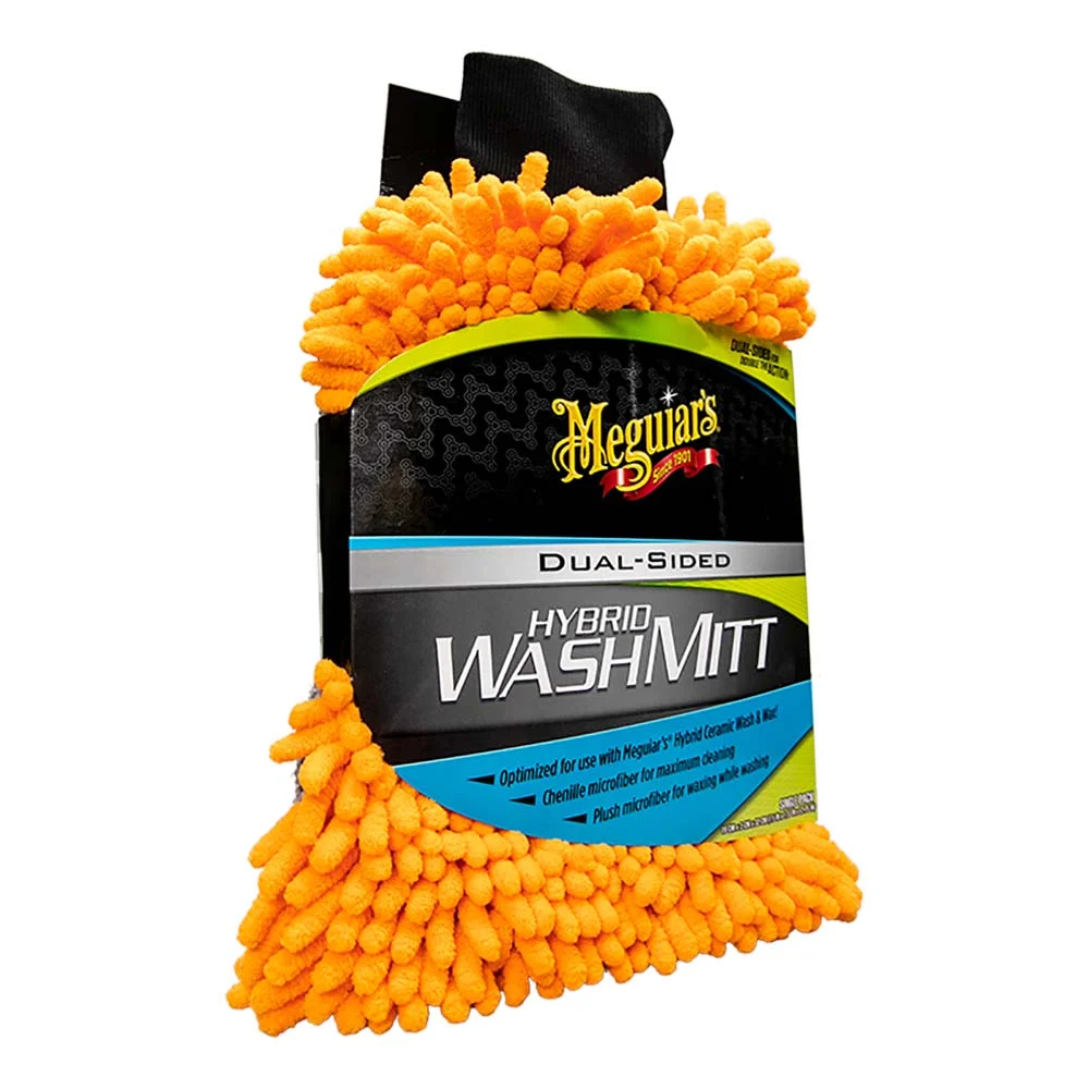 Meguiar's Hybrid Wash Mitt - Extremely Plush Microfiber Wash Mitt f/Gently Waxing While Washing – Marine Boat Replacement Part