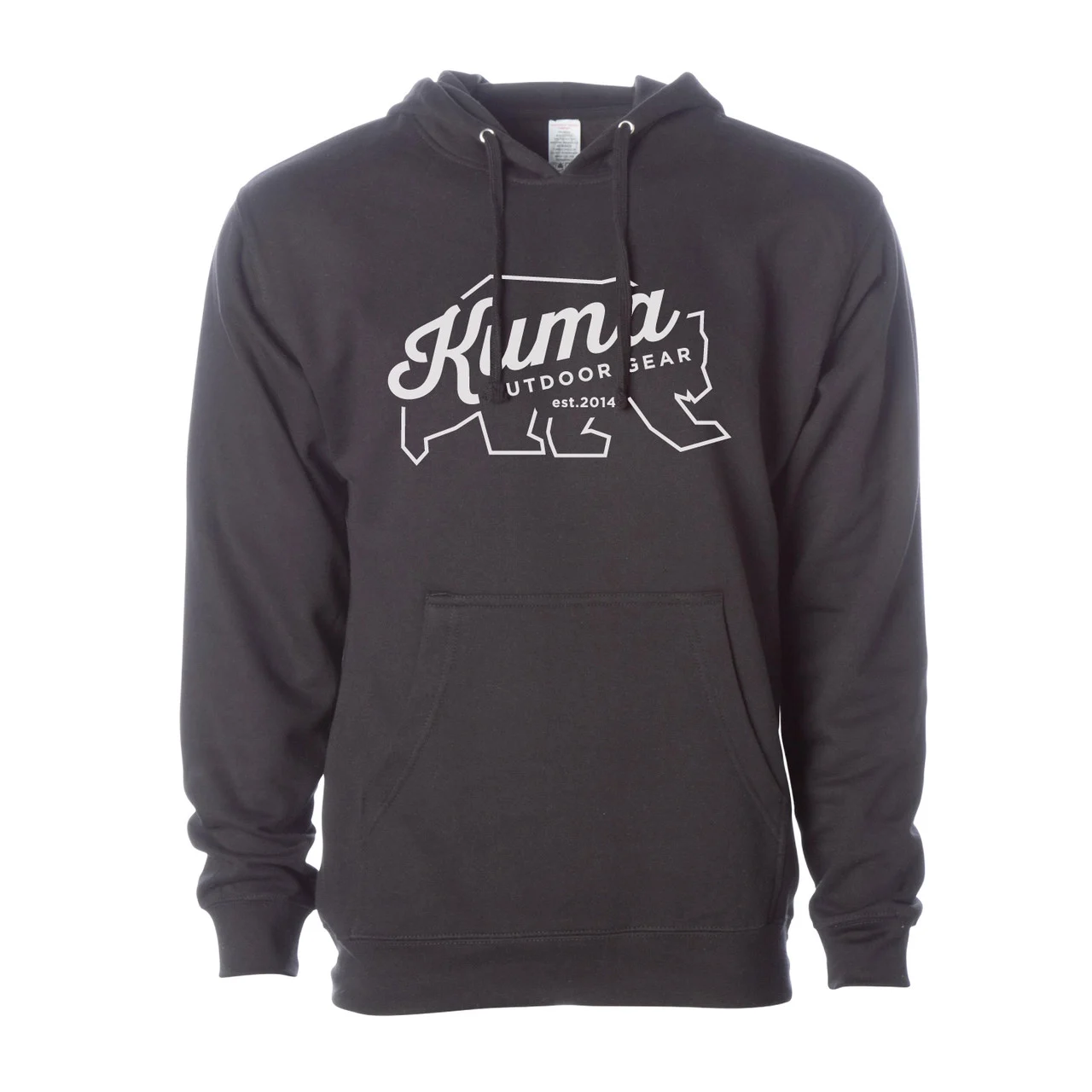Kuma Outdoor Gear 209-km-ksh-bb-2xl Script Hoody Xxl, Black - 209-KM-KSH-BB-2XL