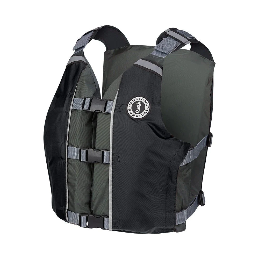 Mustang Survival Mustang APF Foam Vest - Universal - Black/Grey – Marine Boat Replacement Part