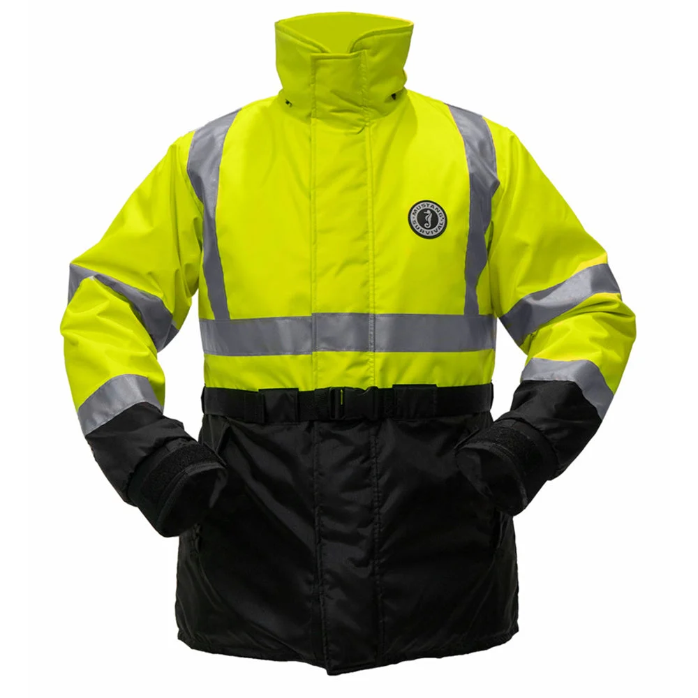 Mustang High Visibility Flotation Coat - Fluorescent Yellow/Green - Small