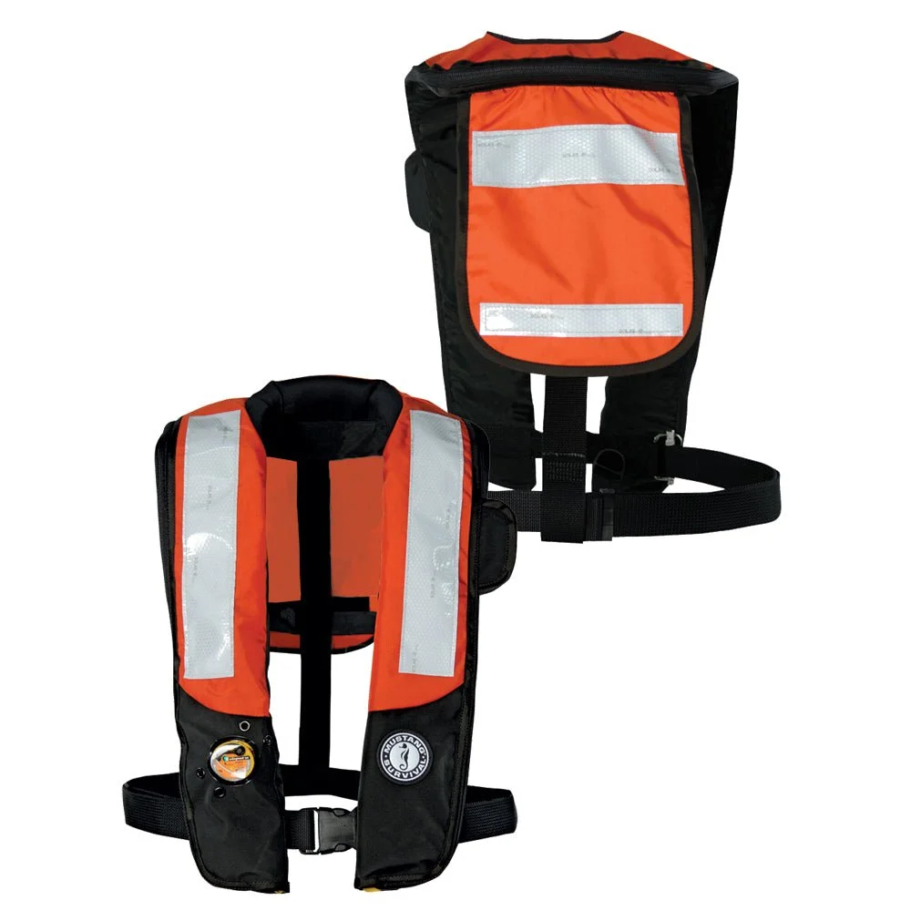 Mustang Survival Mustang HIT Inflatable PDF w/SOLAS Reflective Tape - Orange/Black - Automatic/Manual – Marine Boat Replacement Part