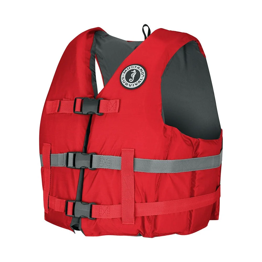 Mustang Survival Mustang Livery Foam Vest - XS/S - Red – Marine HVAC Replacement Part