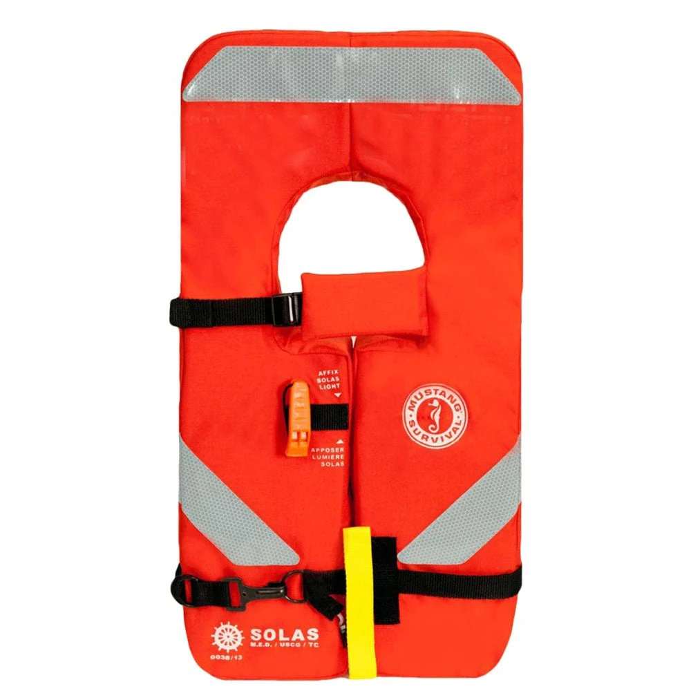 Mustang Survival Mustang SOLAS Type 1 Adult Life Jacket - Orange – Marine Boat Replacement Part