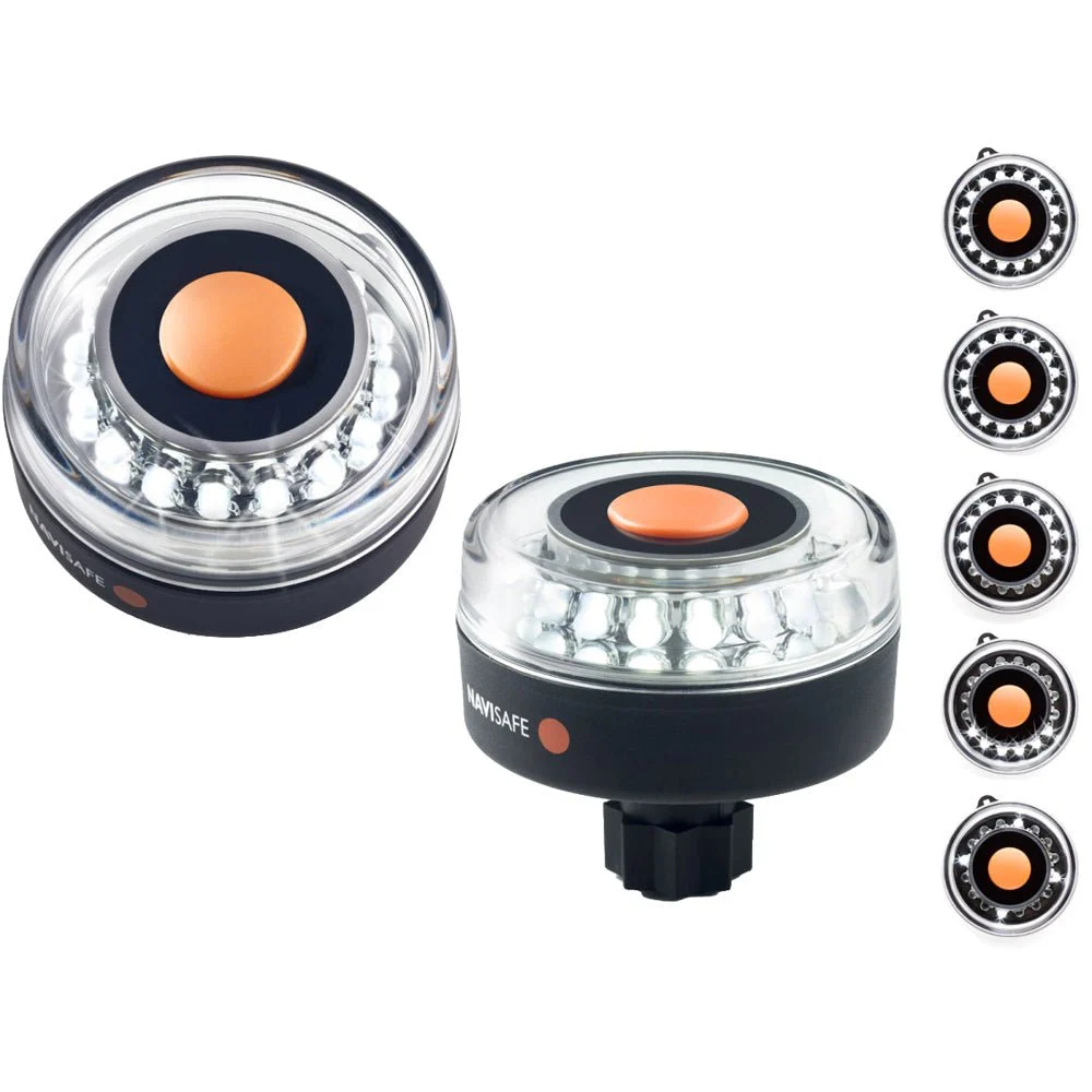 Navisafe Navilight All-White 5 Mode 360° 2NM w/RAILBLAZA Base – Marine Boat Replacement Part